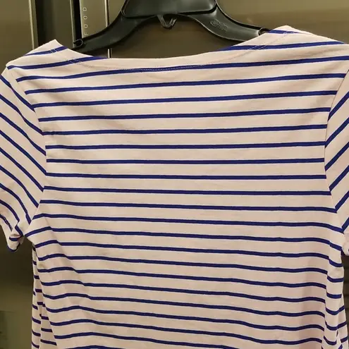 Cinq à Sept 💕CINQ A SEPT💕 Boatneck Striped Graphic Tee ~ Ooh La La Small S NWT