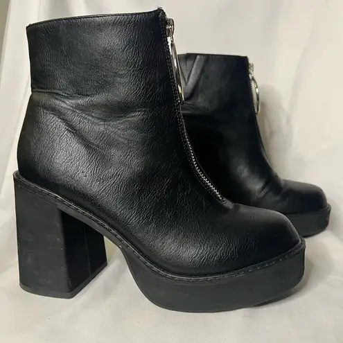 Dolls Kill Current Mood Black Franky Platform Boots Size 7 63 From Holly