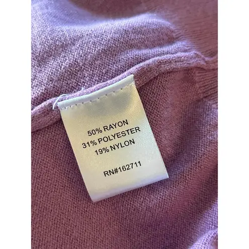 NWOT Love Ellie Womens Sweater 3X Purple Criss Cross Back Knit Pullover Casual Size undefined - Image 5