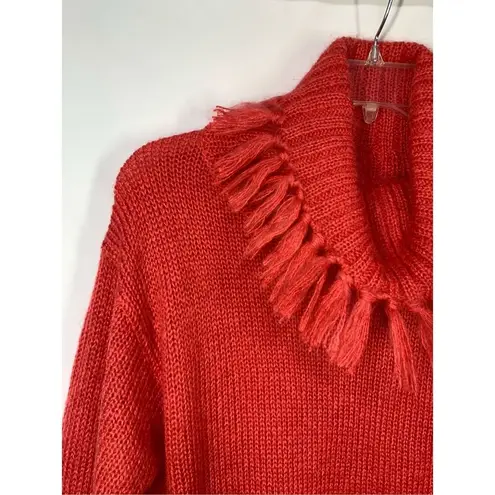 Jennifer Moore -3.  Women's Mohair Wool Blend Scarecrow Sweater Coral Medium NWOT