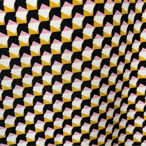 Everleigh Loose Fit Geometric Print Hi-Low Hem Blouse, Sz L