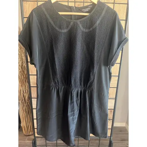 Urban Renewal Womens Dress Size Large Black Textured Mini Boho