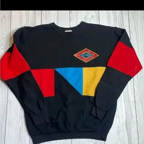 Vintage RARE 90s colorblock Gatlinburg Tennessee sweatshirt XL unisex Blue