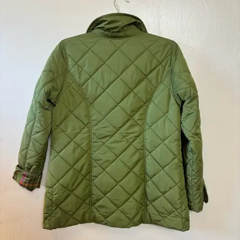 Isaac Mizrahi Live Women’s Jacket Quilted Puffer Pockets Zipper Green Size XS