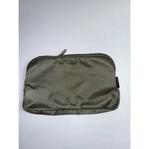 Briggs & Riley Waterproof Pocket Snap Zip Pouch Carry On Travel Olive Green