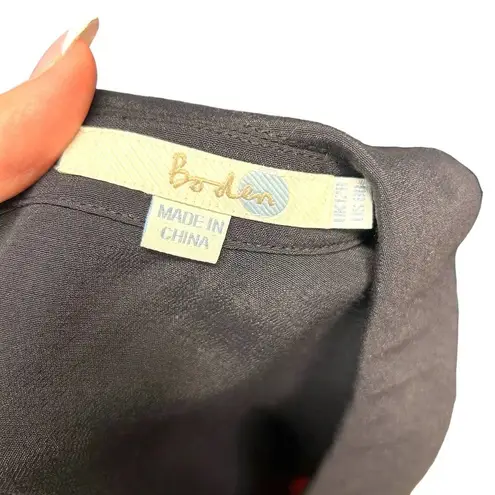 Boden Highbury Peter Pan Collar Dress Red Black Size US 8R