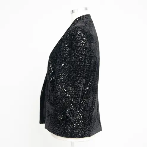 Eliza J - Sequinned Velvet Blazer