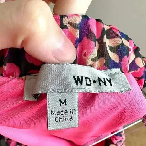 WD•NY WD.NY Floral Pleated Midi Skirt, Size Medium