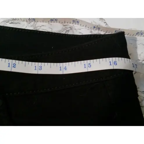 D. Jeans Black Rhinestone Stripe Jeans Size 14 W