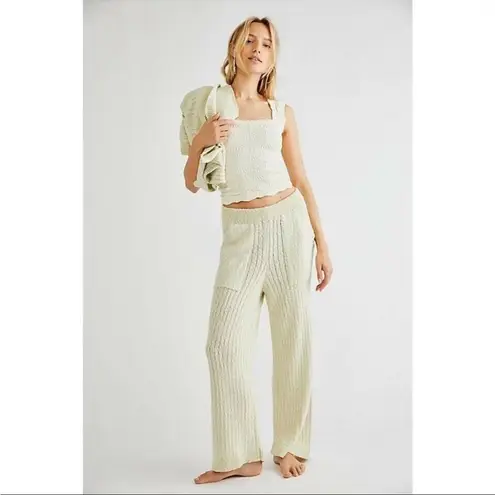 Free People  OCEAN DRIVE SWEATER SET TUNIC TOP & PANT SET