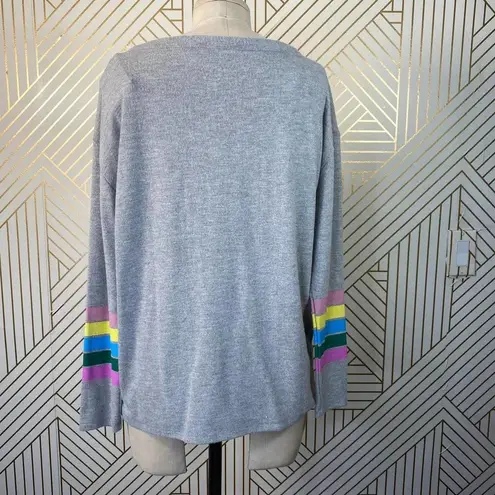 Chaser  Love Knit Sweatshirt in Heather Gray