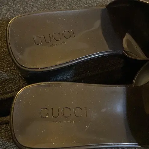 Gucci  Rubber Logo Sandal Slipper size 38