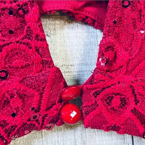 Tiana B SZ 10 Lace Overlay Lined Dress with Sequins & Sleeveless Keyhole…