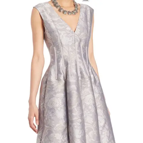 Oscar de la Renta RUNWAY. $2990 FLORAL DAMASK JACQUARD Size: L | US 10