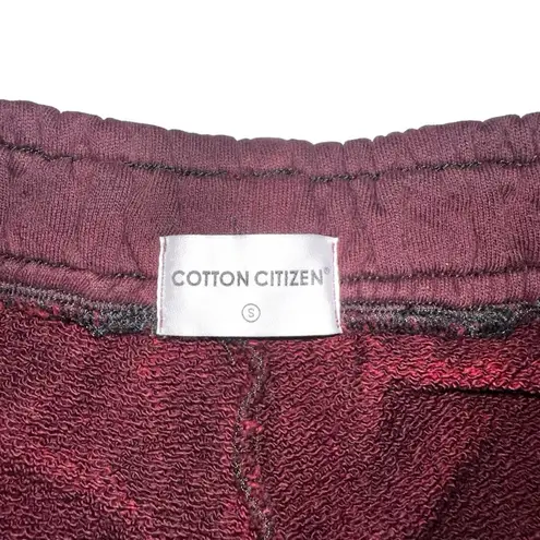 Cotton Citizen NWT  Brooklyn Red Ombre Cotton Sweatpants Joggers SMALL