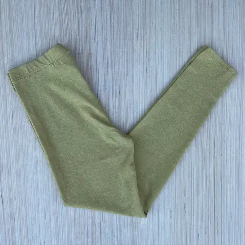 Sisley gold lamé metallic high rise leggings size S small Italian Made in Italy