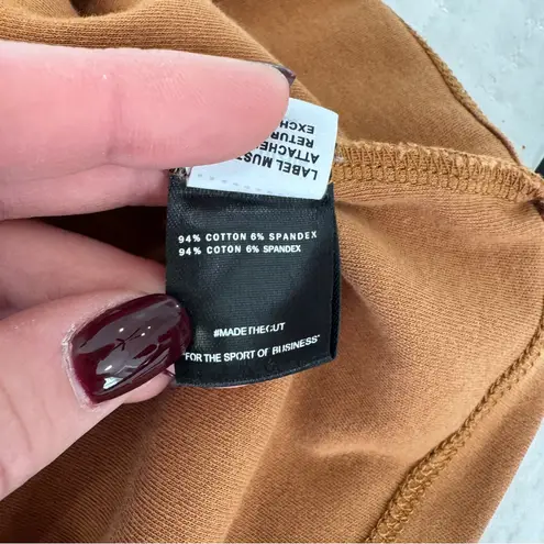 Cuts Clothing Tomboy Cropped Tee Rust Orange Small