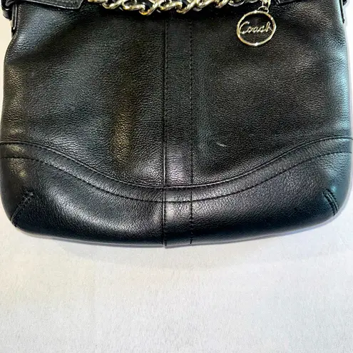 Coach  • Pebbled Leather Chain Duffel Handbag Y2K 2000s Soft Crossbody Shoulder