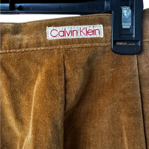 Calvin Klein ‎ Vintage Brown Cotton Straight Leg Pants Size 8