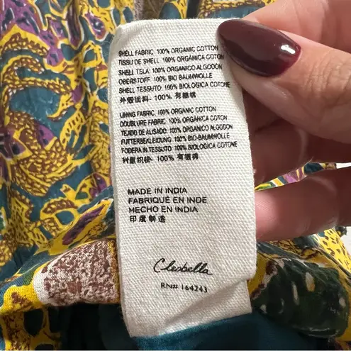 Cleobella NEW NWT Violette Off The Shoulder Mini Dress Indo Block Print Floral