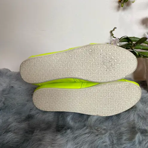 Toms Tom’s Neon Yellow Slip-On Shoes NWOT