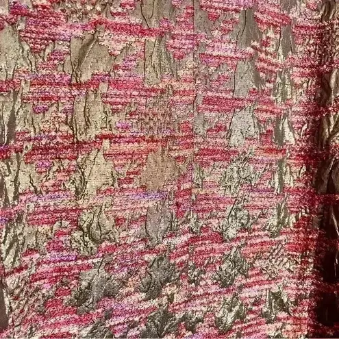 Erin London ERIN BY Bronze and Mauve Houndstooth coat | size small