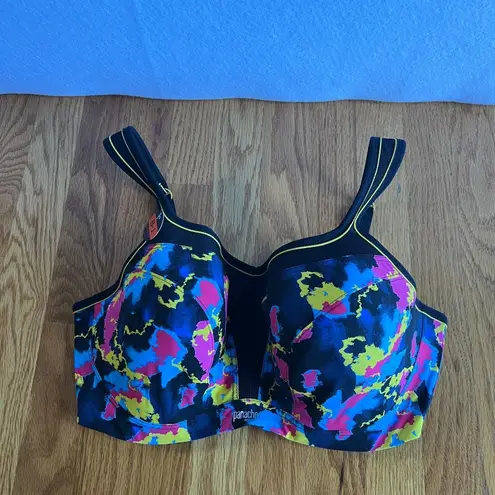 Panache Sport 5021A Underwire HighImpact Convert ElectricPrint 38 F Blue Size undefined