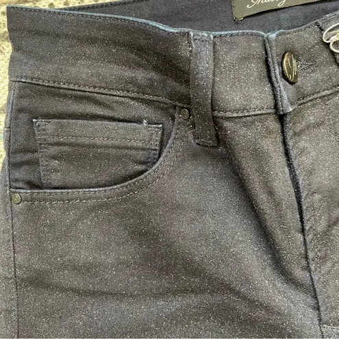 Mavi high rise shimmer grommets skinny ankle jeans size 27 dark blue