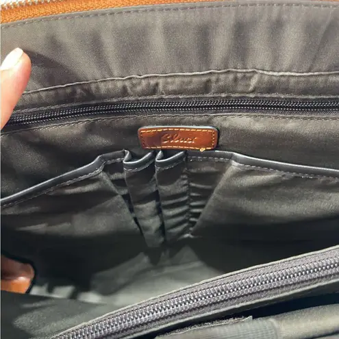 CLUCI Briefcase Work Bag Purse Brwn Shoulder Vegan Leather Laptop Padded Pocket Brown