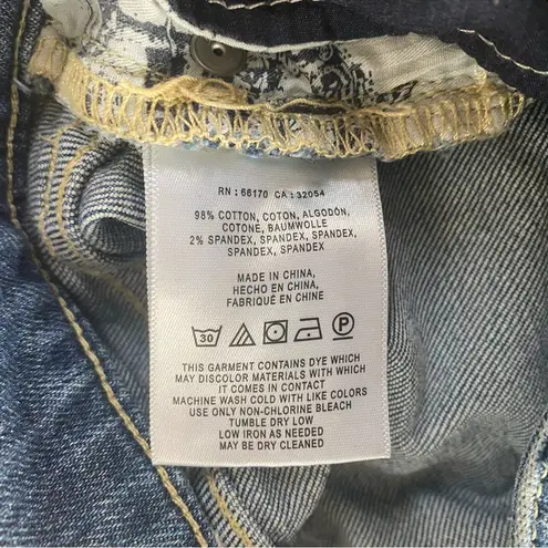 Pilcro and the Letterpress Anthropologie Distressed Slim Boyfriend Jeans Size 25