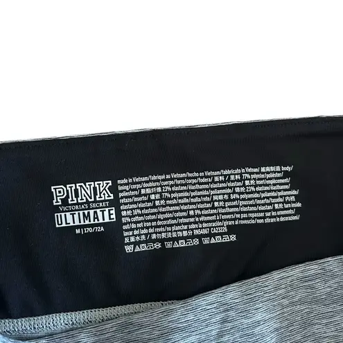 Victoria's Secret Pink  Ultimate Gray Black Leggings Sz M