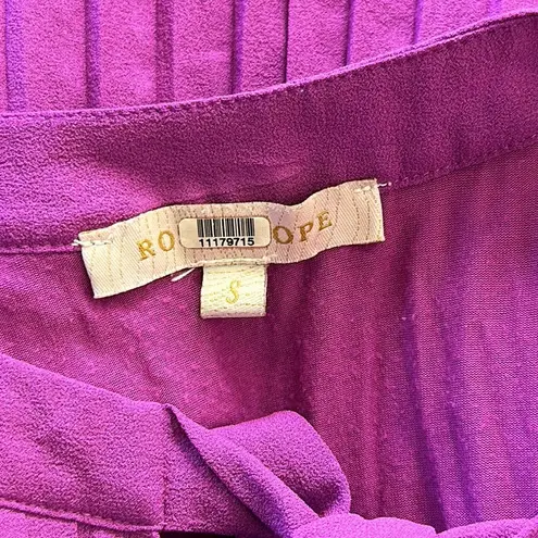 RTR Rosie Pope Darcy Pleated Maternity Blouse size Small Purple