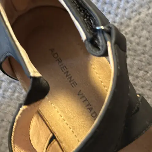 Adrienne Vittadini Adrienne Vittadini Timmy Black Strappy Sandals Size 6.5