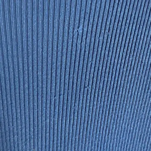 Great Jones Cobalt Blue Long Sleeve Ribbed Knit Sweater Midi Dress Size Medium