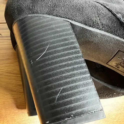 Style & Co Addy Heeled Knee High Boots Size 11 Black Faux Suede Casual Career