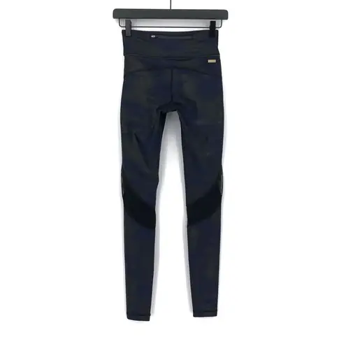 Alala Compression 7/8 Captain Legging Navy Metallic Black Brushstroke XS