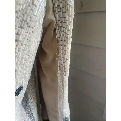 Haute Hippie (Serena Gossip Girl) Beaded Blazer Tan/ Gold XS Evening Jacket