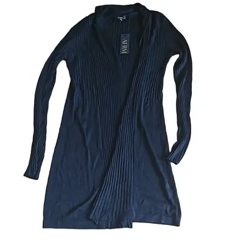 Afrm Shaylee Long Sleeve Open Front Ribbed Cardigan