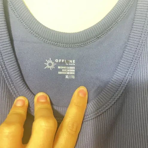 OFFLINE by AERIE Womens One 1 Piece Bathing Swimsuit Suit Size XL NWOT Blue