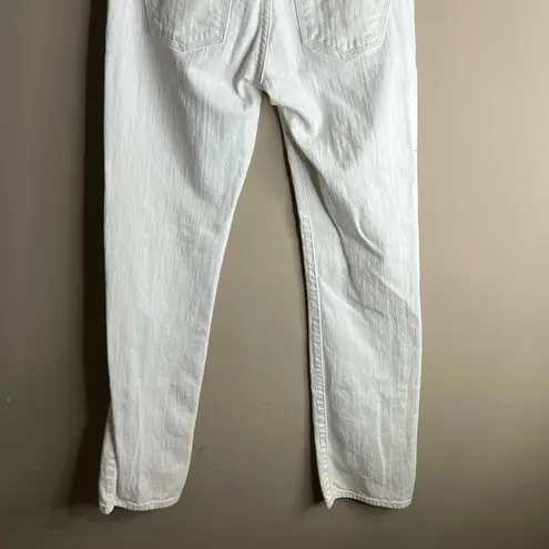 James Jeans white pearl straight leg jeans size 28