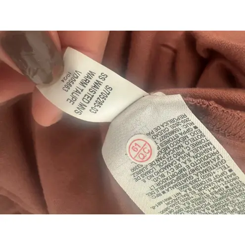 Old Navy  Waist-Defined Wide-Leg Jumpsuit Size XXL Warm Taupe V Neck Cap Sleeve