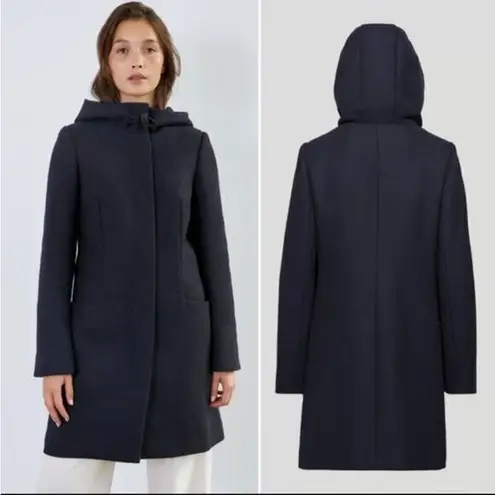 Babaton  ARITZIA Pearse Wool Cashmere Wool Blend Navy Pea Coat‎ Size Small