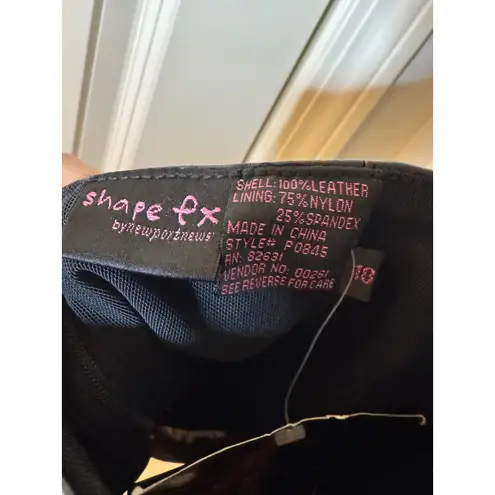 New! Black Leather Halter Lace Up Back Mini Dress Shape FX Newport News, 10