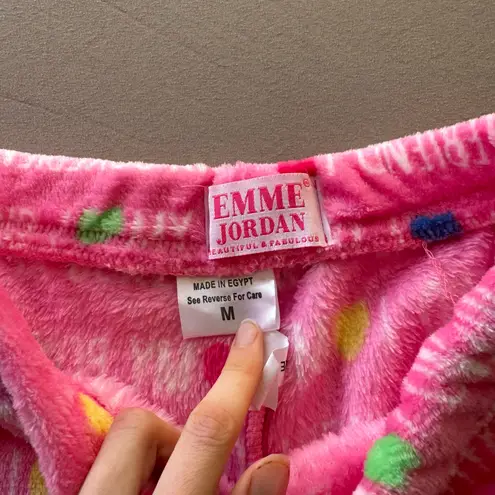 emme jordan. I Love My Boyfriend” Fuzzy Plush Pajama Shorts