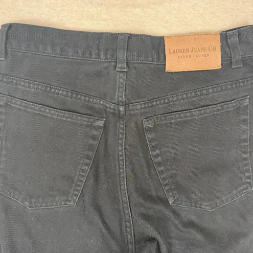 Lauren Jeans Co Ralph Lauren Black Wash Straight Leg Denim Jeans Quiet Luxury Size 4