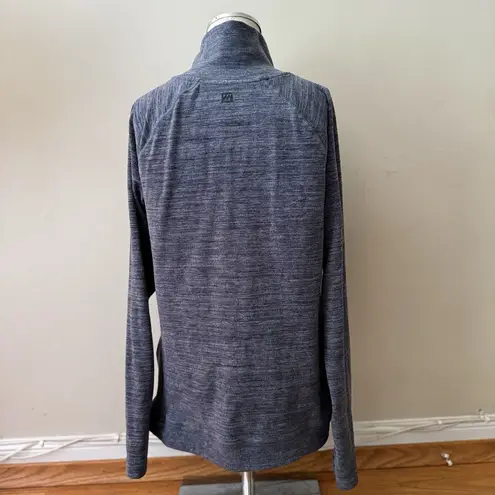 Avalanche  Women’s Willow Ultra Soft Turtleneck Thumbholes Heather Blue Gray L - Image 3