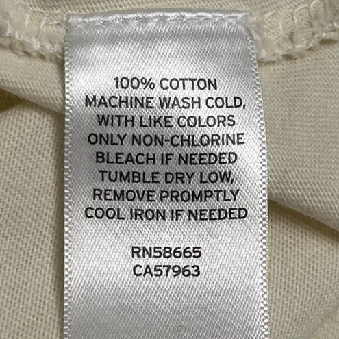 Melrose and Market Off White Cotton T-Shirt Dress Women’s Large Casual Pullover