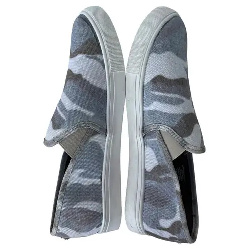 Steve Madden  Shoes Womens 10 Safary Camouflage Canvas Slip On Sneakers Gray - Image 6
