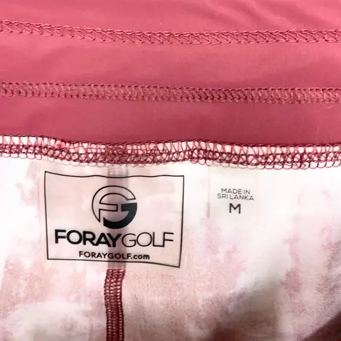 Foray Golf Oddyesey Skort Drawstring Waist Warm Watercolor Pink Red Size Medium