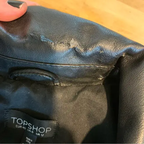 Topshop  Vegan Leather Moto Jacket 8